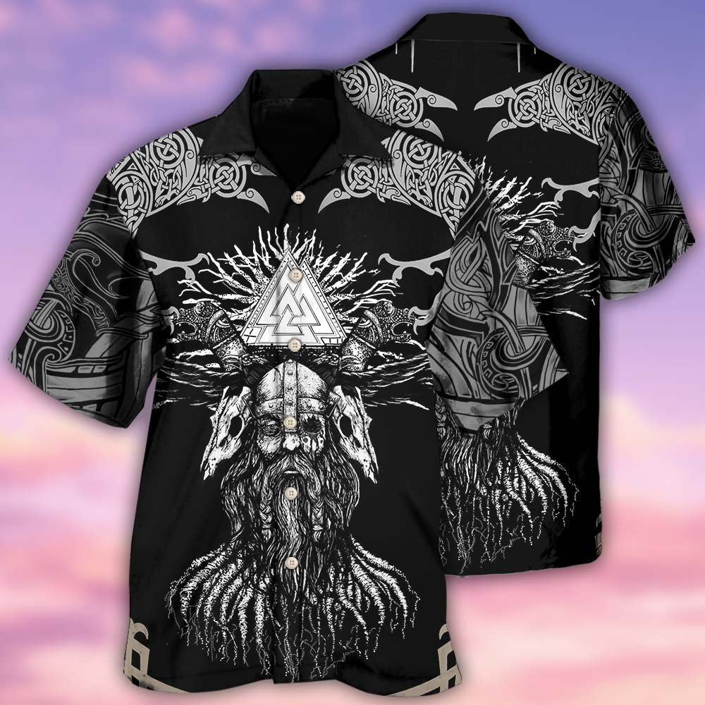 Viking Warrior Hawaiian Shirt With All Over Print For Beach Days Resort Trips And Relaxed Everyday Style