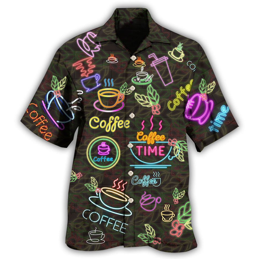 Morning Coffee Routine Hawaiian Shirt For Tropical Trips Coastal Events And Distinctive Summer Style