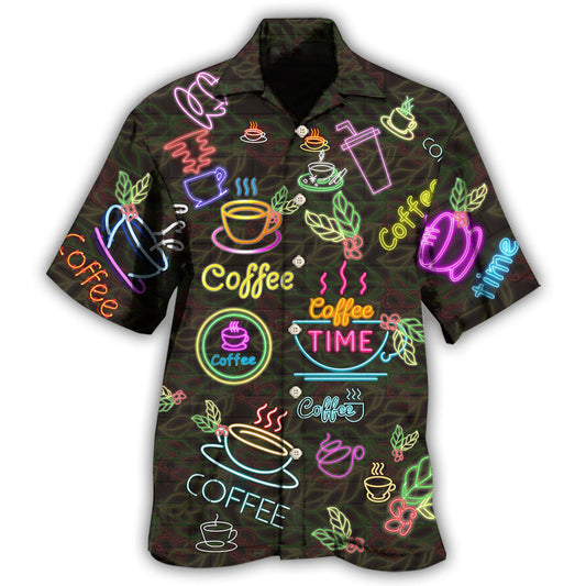 Morning Coffee Routine Hawaiian Shirt For Tropical Trips Coastal Events And Distinctive Summer Style