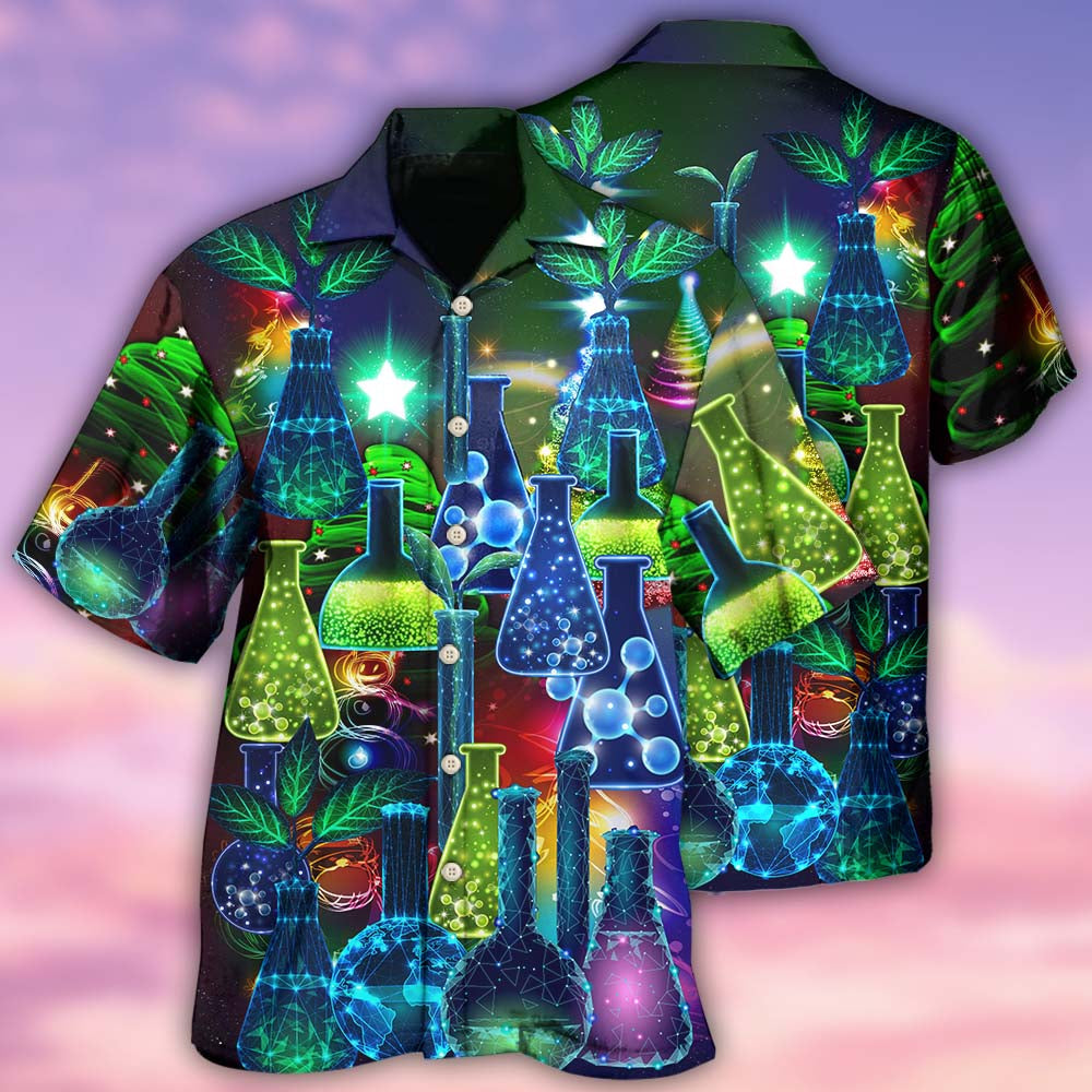 Chemistry And Magic Hawaiian Shirt With All Over Print For Tropical Travel Beach Gatherings And Comfortable Wear