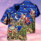 Christmas Hawaiian Shirt With All Over Print For Summer Vacation Beach Travel And Casual Wear