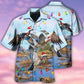 Christmas Duck Hawaiian Shirt With Detailed Graphic For Coastal Vacations Warm Weather Events And Daily Style