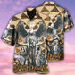 Bohemian Eagle American Man Strong Hawaiian Shirt Artwork View For Coastal Escapes And Resort Style