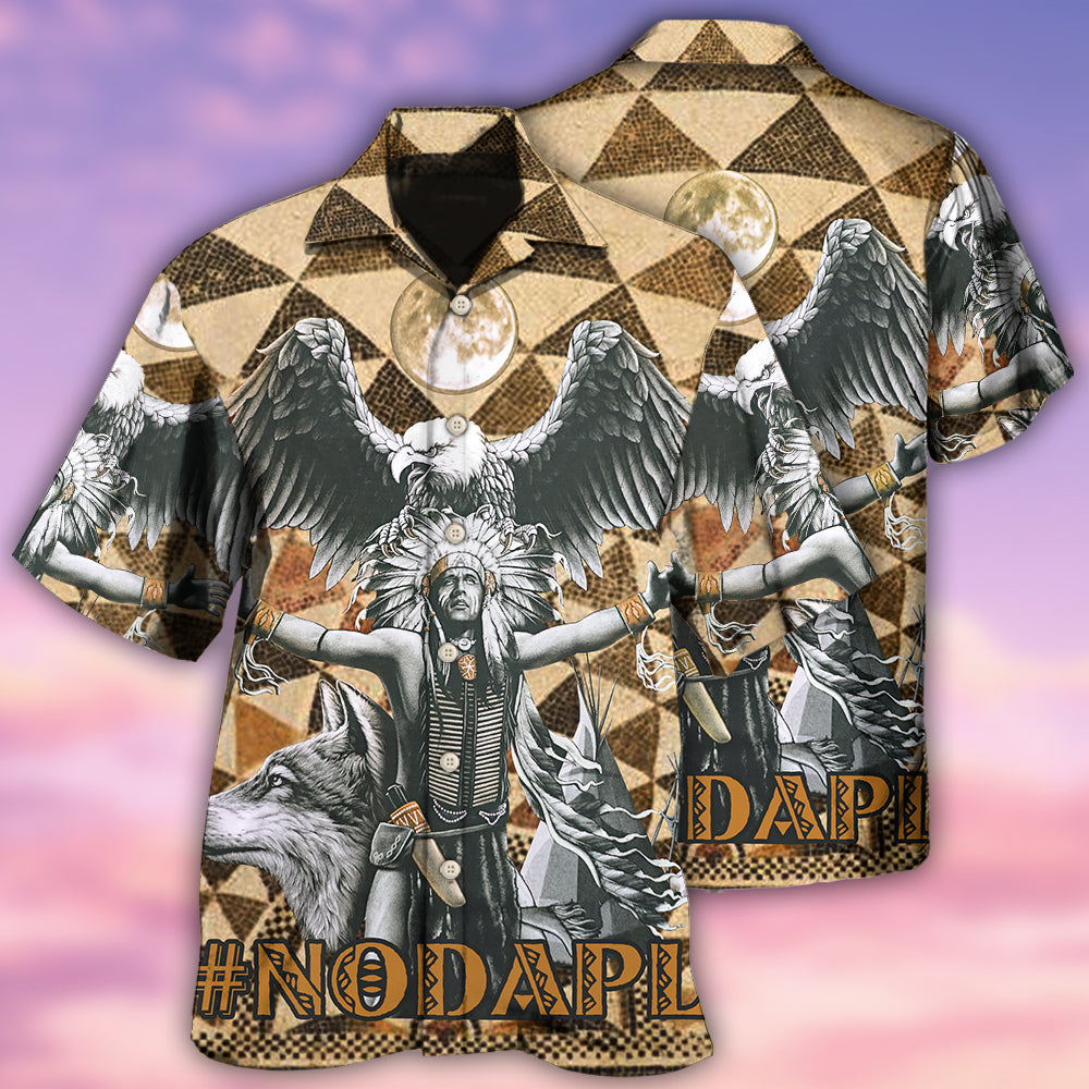 Bohemian Eagle American Man Strong Hawaiian Shirt Artwork View For Coastal Escapes And Resort Style