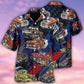 Off Road Racing Hawaiian Shirt With All Over Print For Tropical Escapes Resort Wear And Outdoor Celebrations