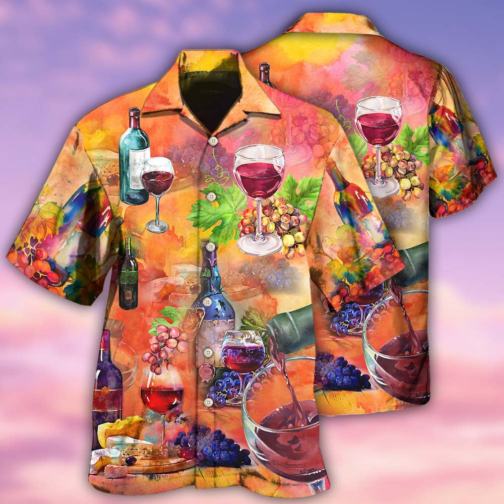 Wine Nine Hawaiian Shirt For Summer Events And Casual Outdoor Wear