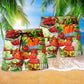 Bell Pepper Chili Food Beach Shorts Pattern Detail For Leisure Travel And Vacation Ready Style