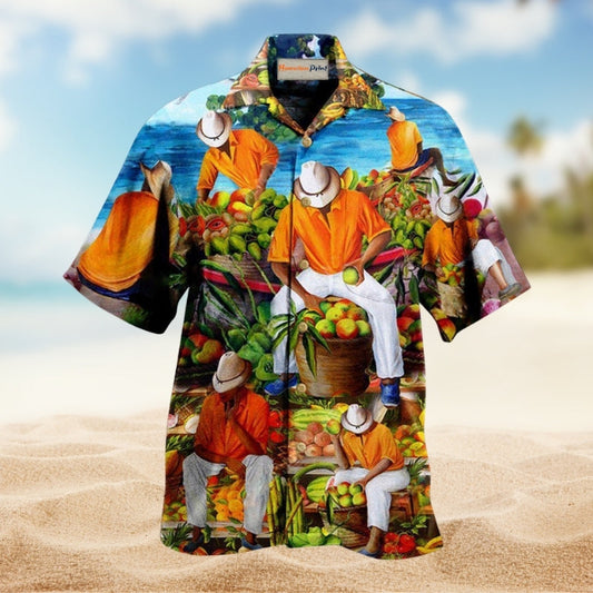 Fruit Enjoy Tropical Vibes Hawaiian Shirt For Food Lovers Beach Trips And Playful Warm Weather Style
