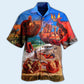 Fruit Nourish Bowl Pomegranate Sea Hawaiian Shirt For Vacation Days And Relaxed Coastal Outings