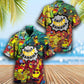 Cute Playful Tropical Fruit Hawaiian Shirt With Detailed Graphic For Vacation Parties Beach Outings And Relaxed Daily Wear
