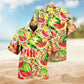 Summer Fruit Watermelon Hawaiian Shirt For Island Getaways, Outdoor Gatherings, And Comfortable Summer Wear