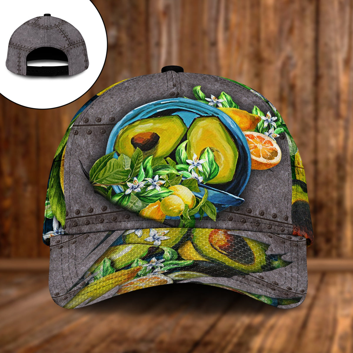 Avocado Lemon Summer Fruit Lover Classic Cap For Seasonal Outings Outdoor Adventures And Daily Wear