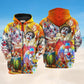 Funny Happy Clown Hoodie For Travel Days Outdoor Events And Thoughtful Gifts