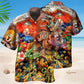 Creative Funny Circus Hawaiian Shirt For Summer Vacation, Beach Travel, And Casual Wear