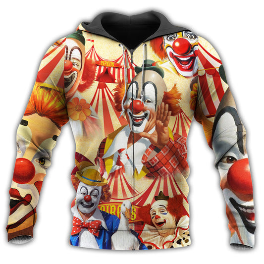 Funny Happy Clown Hoodie For Everyday Wear Outdoor Adventures And Comfortable Style