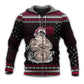 Funny Santa Tattoo Christmas Hoodie For Seasonal Parties Casual Wear And Thoughtful Holiday Gifts
