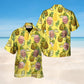 Funny Wedding Cartoon Sleeve Hawaiian Shirt Design Detail For Sunny Adventures And Casual Wear