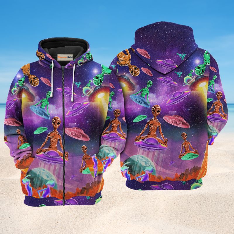 Galaxy Alien Ufo Hoodie For Imaginative Art Fans Seasonal Events And Relaxed Style
