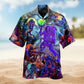 Dinosaur Roar Jungle Hawaiian Shirt Artwork View For Resort Wear