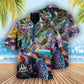 Turtle Galaxy Sea Hawaiian Shirt Pattern Detail For Vacation Travel And Daily Wear