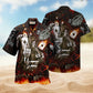 Gambling Card Game Over Hawaiian Shirt For Resort Travel Summer Events And Thoughtful Casual Gifting