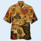 Vintage Casino Card Hand Hawaiian Shirt With All Over Print For Beach Getaways Resort Outings And Thoughtful Gifting