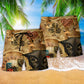 Skull Dead Hand Poker Beach Shorts Pattern Detail For Weekend Travel And Bright Summer Outfits
