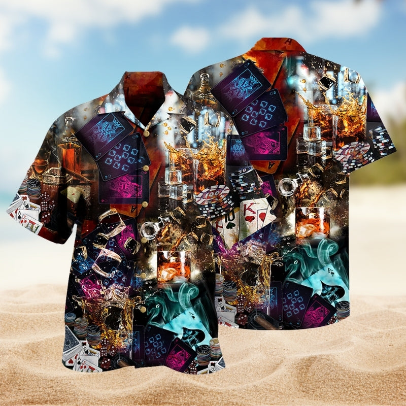 Gambling Games Hawaiian Shirt For Island Vacations, Resort Wear, And Relaxed Seasonal Style