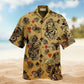 Vintage Gardening Plants Hawaiian Shirt Pattern Detail For Outdoor Gatherings