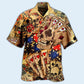 Game Card Hawaiian Shirt Artwork Detail For Resort Trips And Outdoor Activities