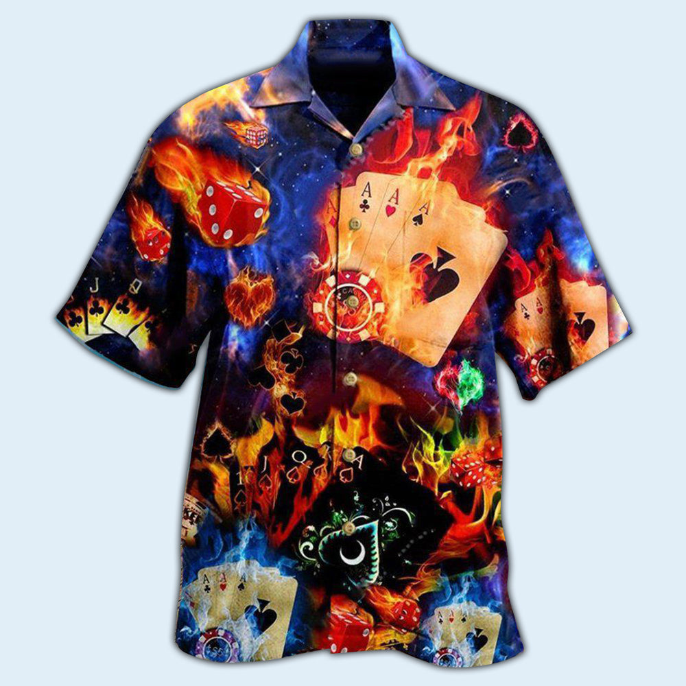 Game Card Element Risk Hawaiian Shirt For Summer Events And Casual Outdoor Wear