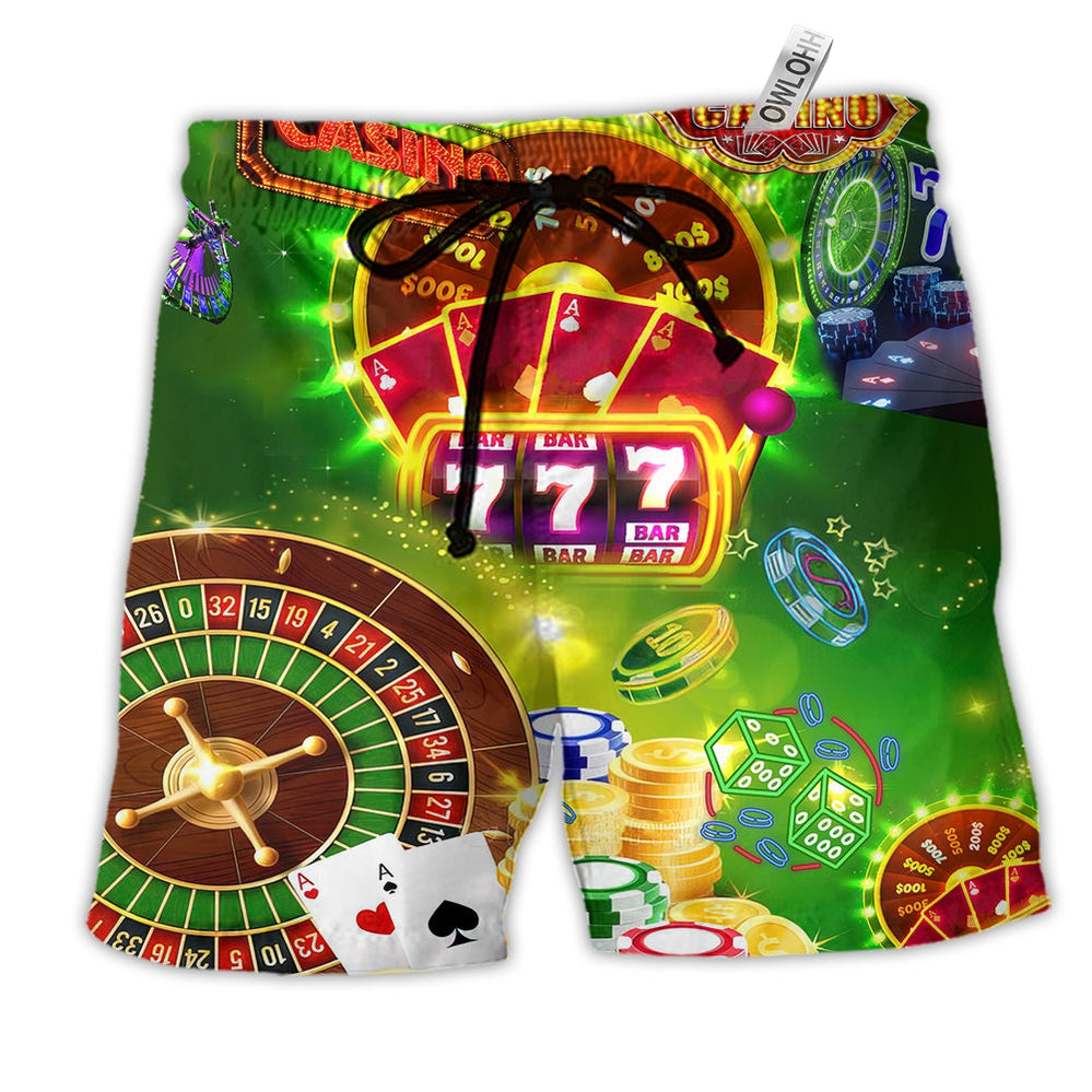 Card Game The Smarter You Play The Luckier Beach Shorts For Summer Vacation And Coastal Travel