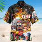 Gambling Creative Pattern Hawaiian Shirt For Island Vacations, Resort Wear, And Relaxed Seasonal Style