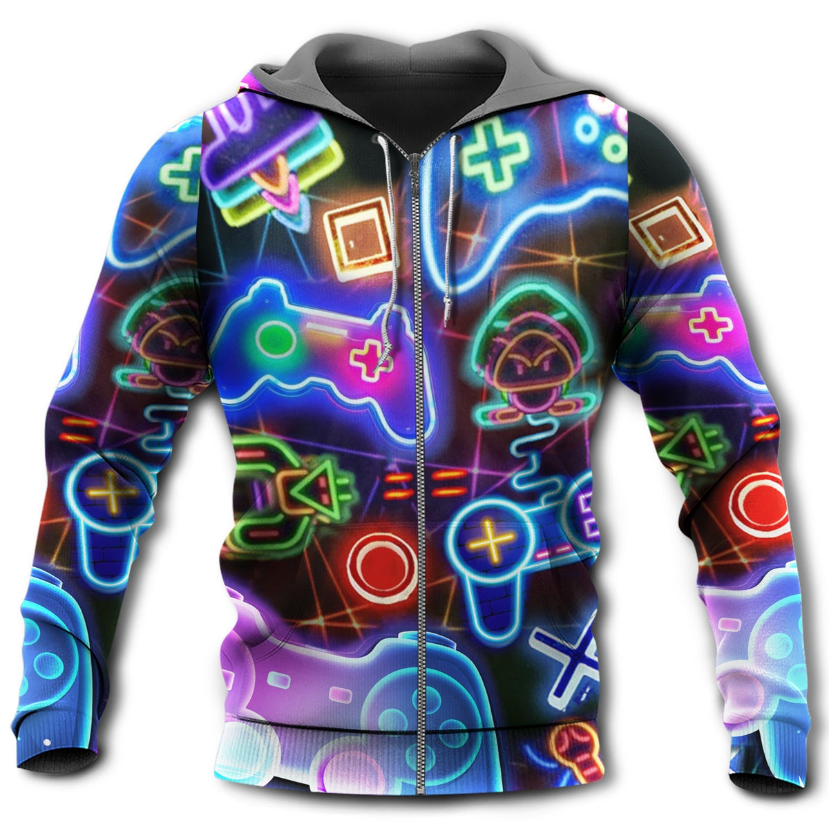 Neon Game Love Hoodie For Relaxed Streetwear Weekend Travel And Everyday Style