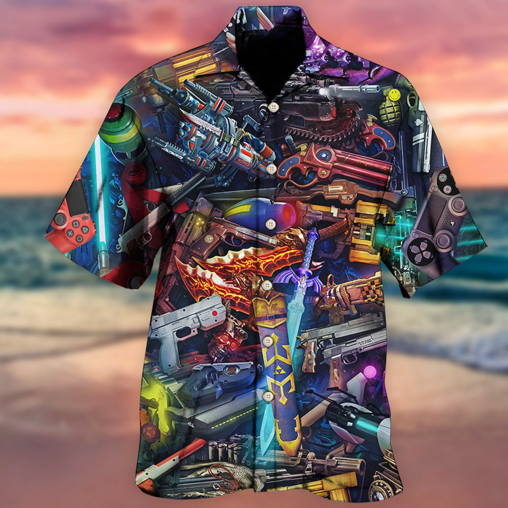 Funny Gaming Hawaiian Shirt For Resort Trips, Coastal Parties, And Warm Weather Style