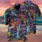 Playful Retro Gaming Hawaiian Shirt With Detailed Graphic For Tropical Escapes Resort Wear And Outdoor Celebrations