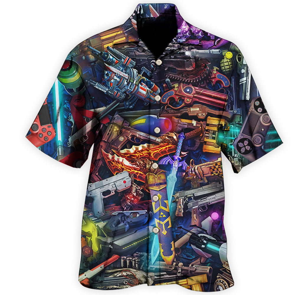 Funny Gaming Hawaiian Shirt For Resort Trips, Coastal Parties, And Warm Weather Style
