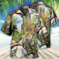 Peaceful Gardening Hawaiian Shirt Pattern Detail For Vacation Travel And Daily Wear