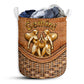 Gemini Zodiac Rattan Texture Laundry Basket For Bathroom Bedroom Storage