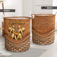 Gemini Zodiac Rattan Texture Laundry Basket For Room Home Organizer
