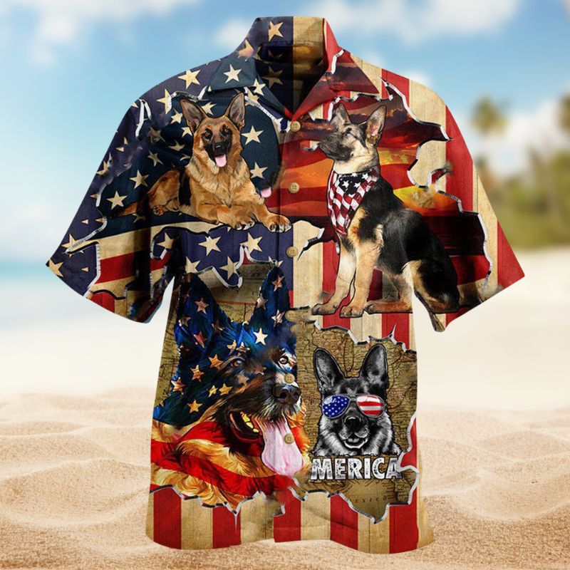 German Shepherd Protection Hawaiian Shirt For Beach Days, Summer Outings, And Thoughtful Gift Giving