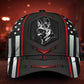 German Shepherd Red Flag Carbon Classic Cap For Summer Vacations Parties And Outdoor Events