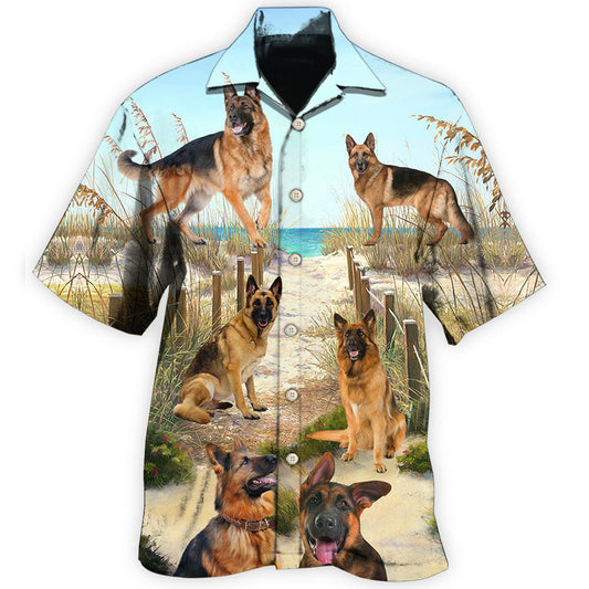 German Shepherd Friend Dog Hawaiian Shirt For Beach Days, Summer Outings, And Thoughtful Gift Giving