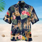 Floral Tropical German Shepherd Hawaiian Shirt For Beach Days, Summer Outings, And Thoughtful Gift Giving