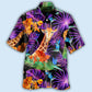 Tropical Giraffe Leaf Hawaiian Shirt For Summer Vacation And Beach Travel