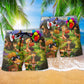 Giraffe Smile Happy Funny Hawaiian Print Beach Shorts For Vacation Travel And Relaxed Outdoor Comfort