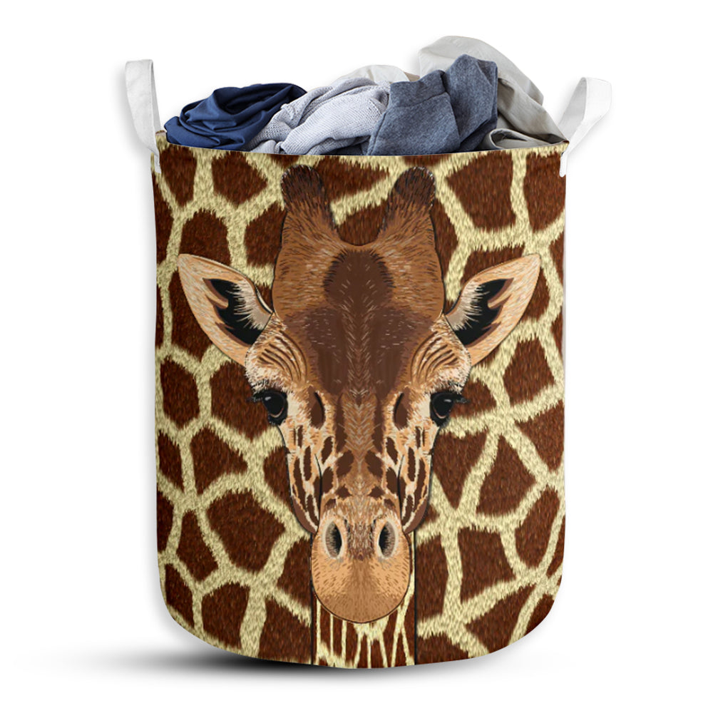 Giraffe Wicker Laundry Basket For Bathroom Bedroom Storage