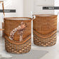 Giraffe Rattan Texture So Cute Laundry Basket For Room Home Organizer