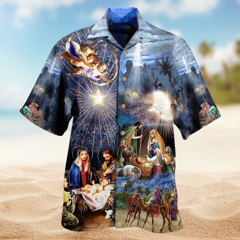 Glory Creative Pattern Hawaiian Shirt For Coastal Travel, Casual Events, And Comfortable Summer Wear
