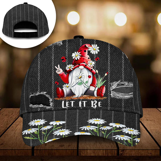 Gnome Let It Be Classic Cap For Seasonal Outings Outdoor Adventures And Daily Wear